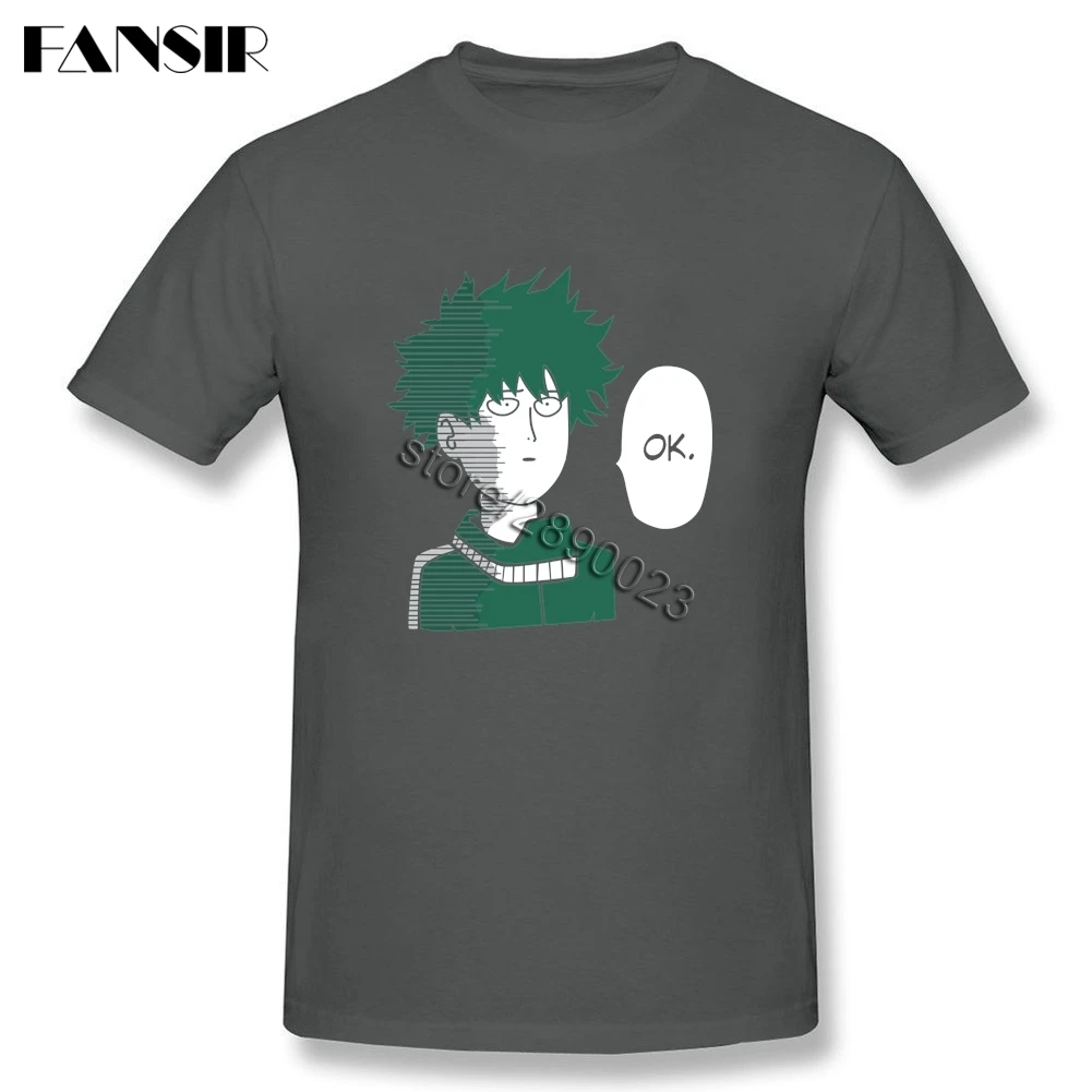 Топ проектирование Для мужчин футболки Deku Mashup One Punch Man короткий рукав 100%
