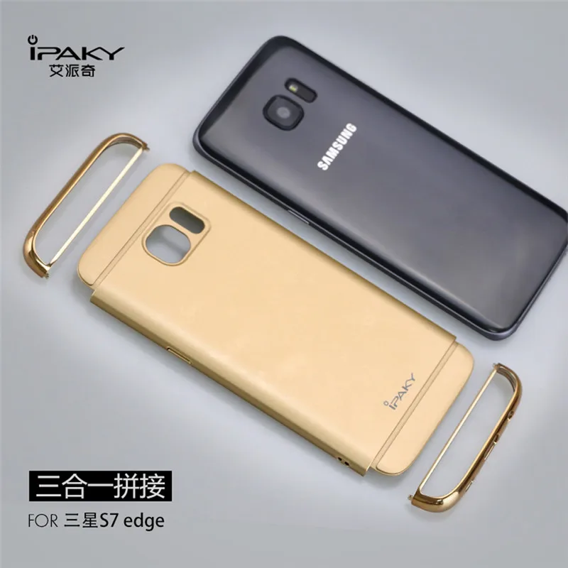 Original iPaky 3in1 Phone Case For Samsung Galaxy S7 Edge Fashion Plating Matte Back Cover Coque Housing |