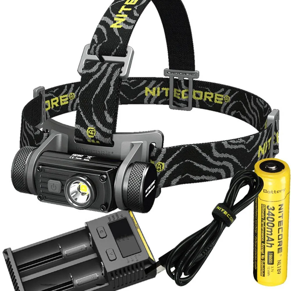 Налобный фонарь NITECORE HC60 CREE XM L2 U2 Макс. 1000LM Луч расстояние 117 м перезаряжаемые фары