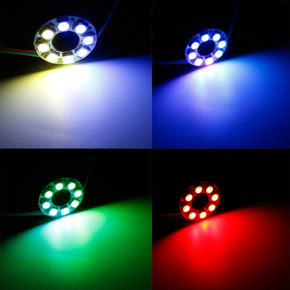 WS2812B модуль полоса 8 бит светодиодов 5050 Rgb индивидуальное адресуемое КОЛЬЦО