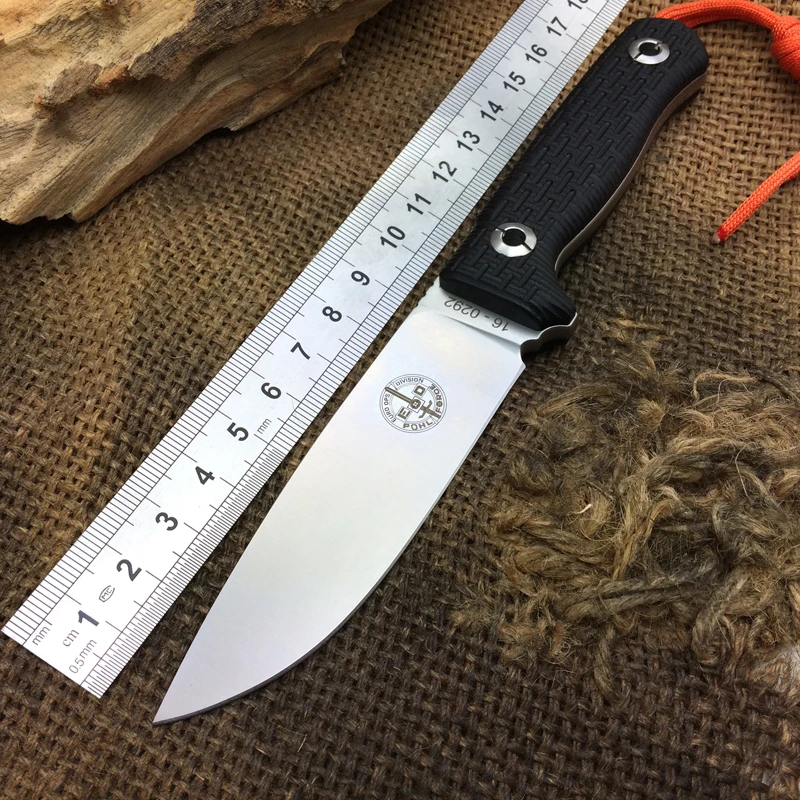 Поль Force lionsteel Охота фиксированной Ножи для шашлыков D2 лезвие G10 Ручка Тактический