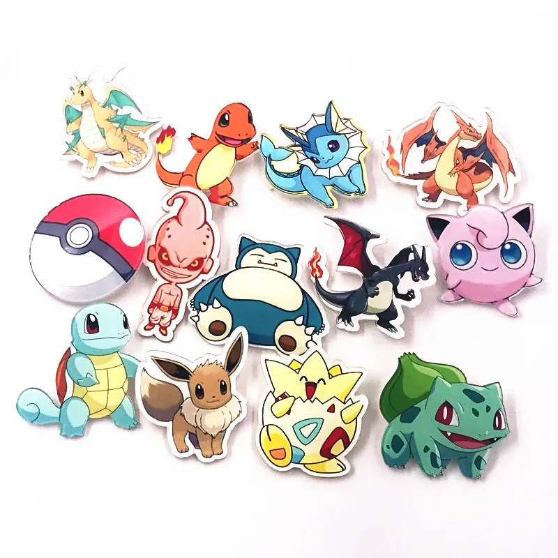 13 шт оптом милые классические аниме-броши акриловые Значки для животных серии