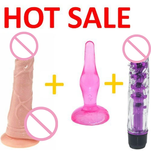 3 шт./компл. 7 дюймов реалистичный большой фаллоимитатор на присоске и