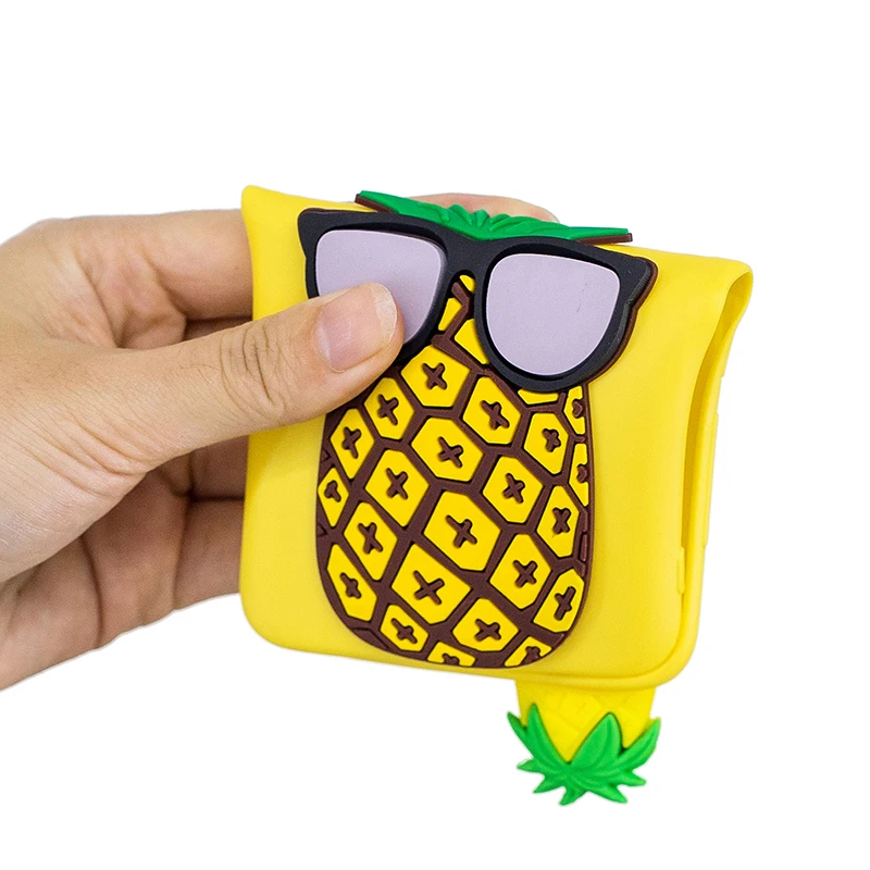 3D Pineapple Cat Phone Case For iPhone X Xr Xs Max Soft Silicone Cute Cartoon 7 8 Plus 6 6s 5 5S SE Cover Coque |