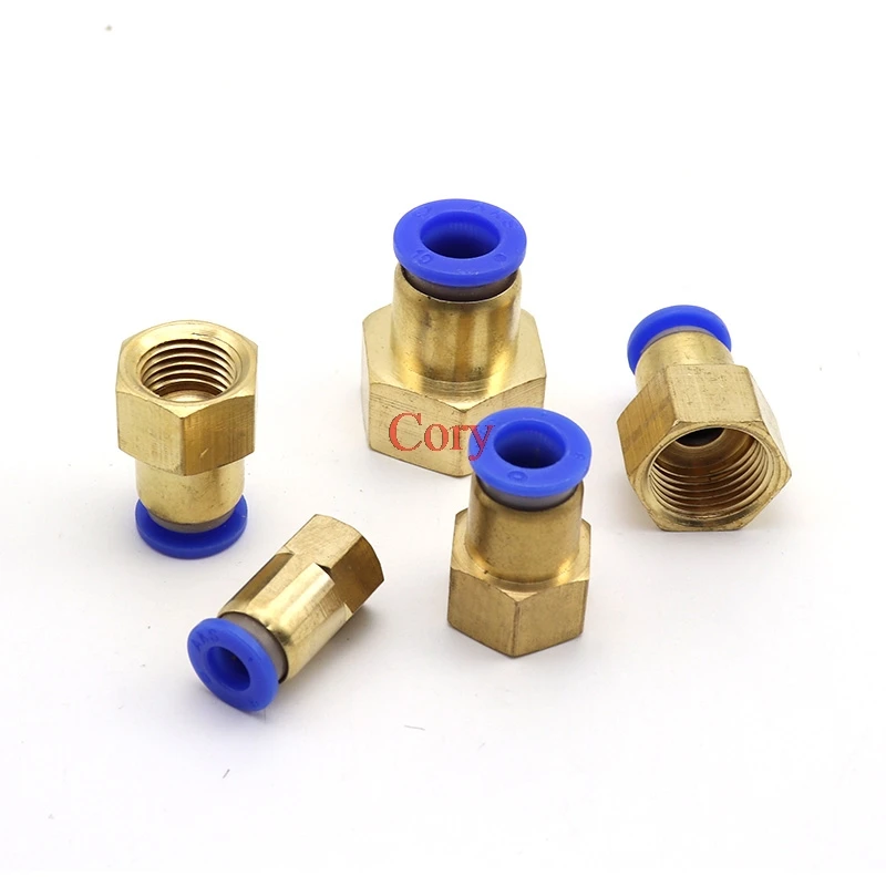 1 шт. медный пневматический PCF 4 мм 12 M5 * 0 8 1/8 &quot1/4&quot 3/8 &quot1/2&quot резьба Женская прямая
