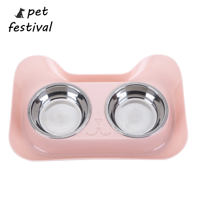 Pet Festival двойная миска для собак высокое качество универсальная кормушка домашних