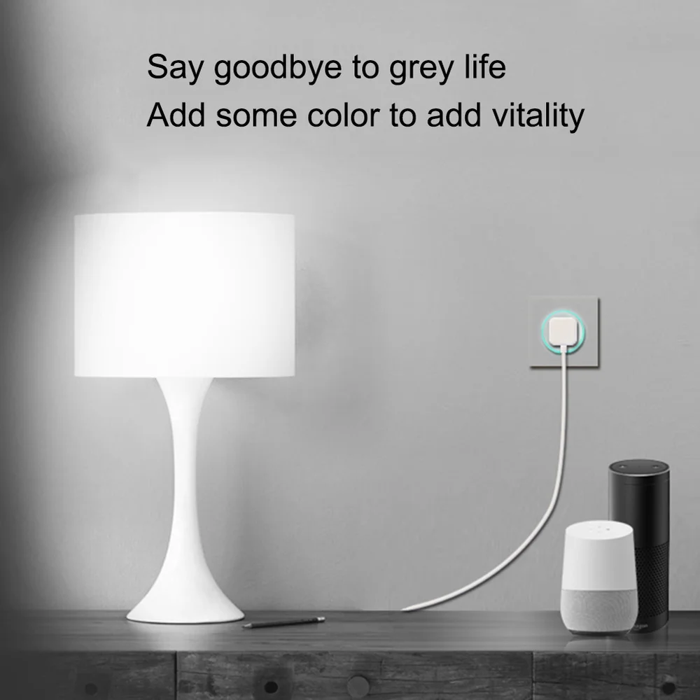 Wi Fi умная розетка с адаптером для розетки адаптер Amazon Alexa Echo Google Assistant Homekit Mini