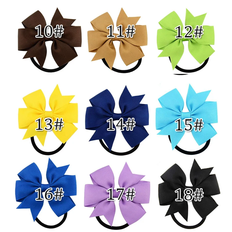 Распродажа конфеты colorsolid Grosgrain ленты банты зажимы заколка для волос для девочек бант для волос, бутик заколки для волос Головные уборы Детские аксессуары для волос