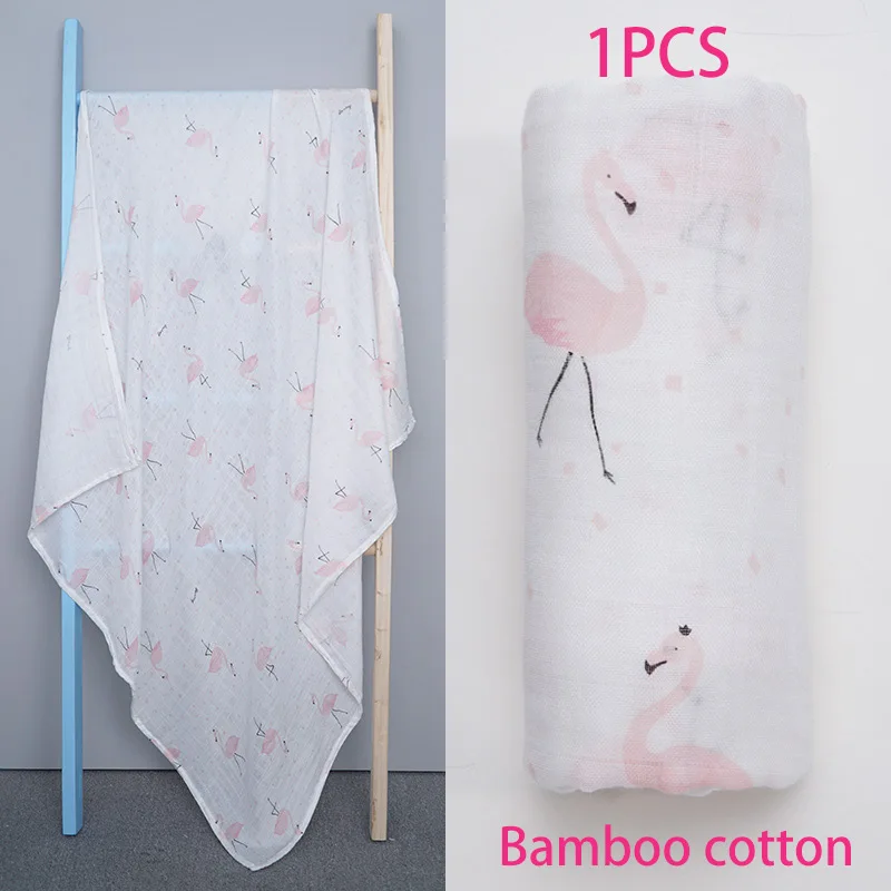 Flamingo Детские одеяла для новорожденных; пеленка для кормления; Parisarc; мягкий бамбуковый хлопок; Детские аксессуары; детские подгузники; детское банное полотенце - Цвет: Flamingo