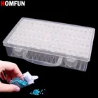 Алмазная вышивка HOMFUN, инструмент для алмазной живописи! 64 Решетки, прозрачный пластиковый контейнер для хранения, 64 отделения