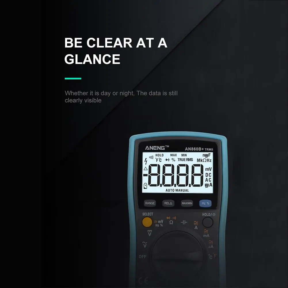 6000 отсчетов RMS цифровой мультиметр измеритель тока Автоматическое отключение