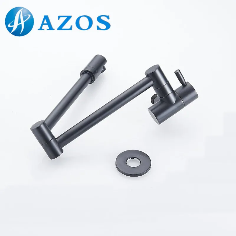 Single Handle Cold Folding Swing Pot Filler Articulating Basin Tap Oil Rubber Bronze Wall Mount Kitchen Faucet DLCF026C | Обустройство