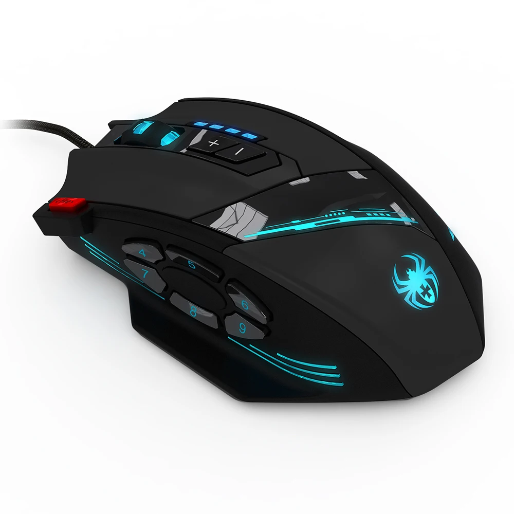 ZELOTES C 12 компьютер игровая мышь 4 Регулируемый Точек на дюйм 7 светодиодный свет