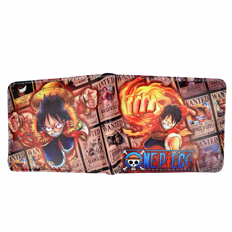 Новое поступление цельный кошелек Ace /Luffy карман для монет короткий