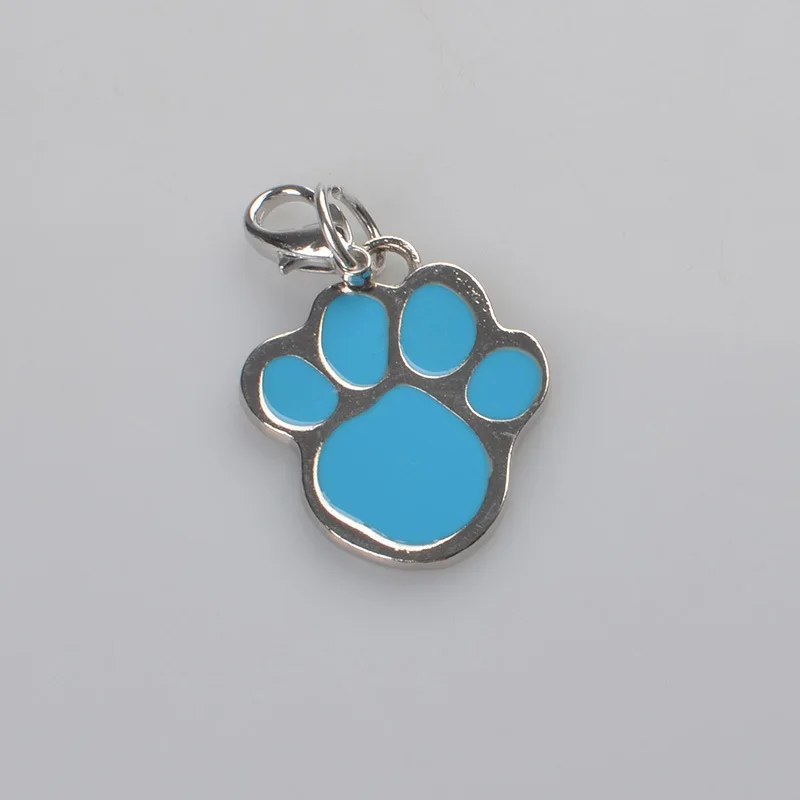 

5 Colors Pet Tag Engraving Dog Tags for Dogs Engraved Footprint Shape Pet Tag Id Suitable Dog Cat Footprints Pet Accessories
