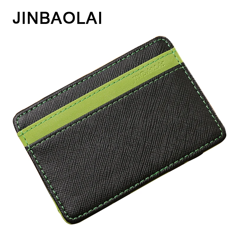 JINBAOLAI Волшебные мужские Зажимы для денег модные женские кошельки кожаные