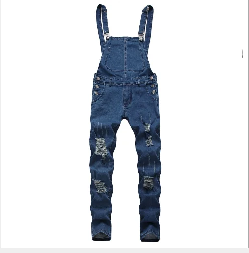 Men's Jeans New Hole-in-the-Back Suspenders Large Size Exploded | Мужская одежда