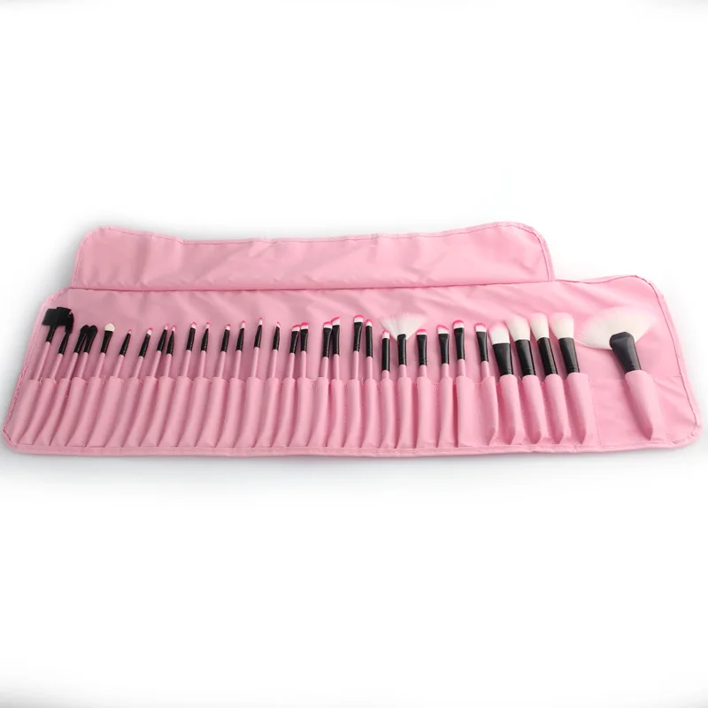 32pcs Pink Vanderlife профессиональный 22/24/32 шт. кисти для макияжа Тени для век кисть для губ с сумочкой синтетические волосы кисти для макияжа бровей - Handle Color: 32pcs Pink