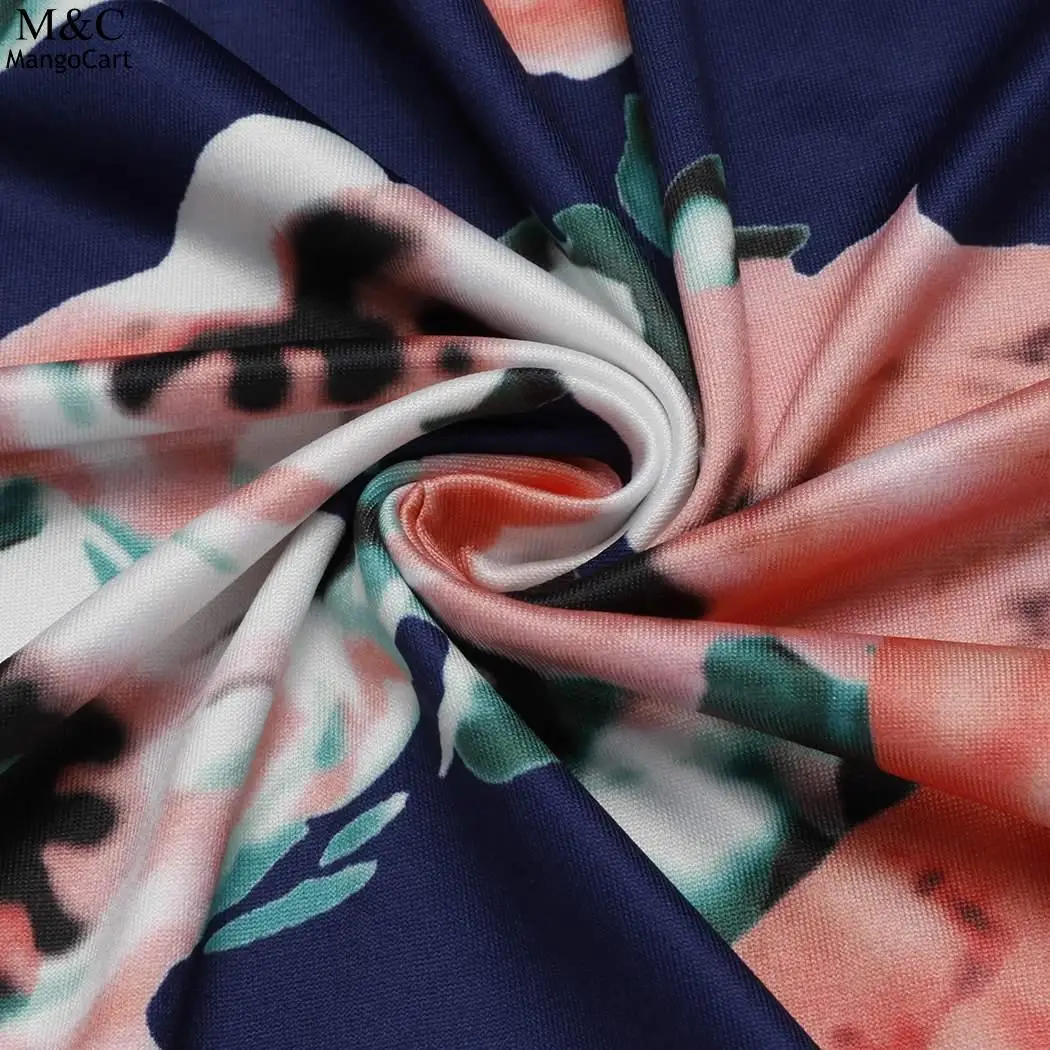 Трапециевидной формы Повседневное О образным вырезом три четверти рукав принты