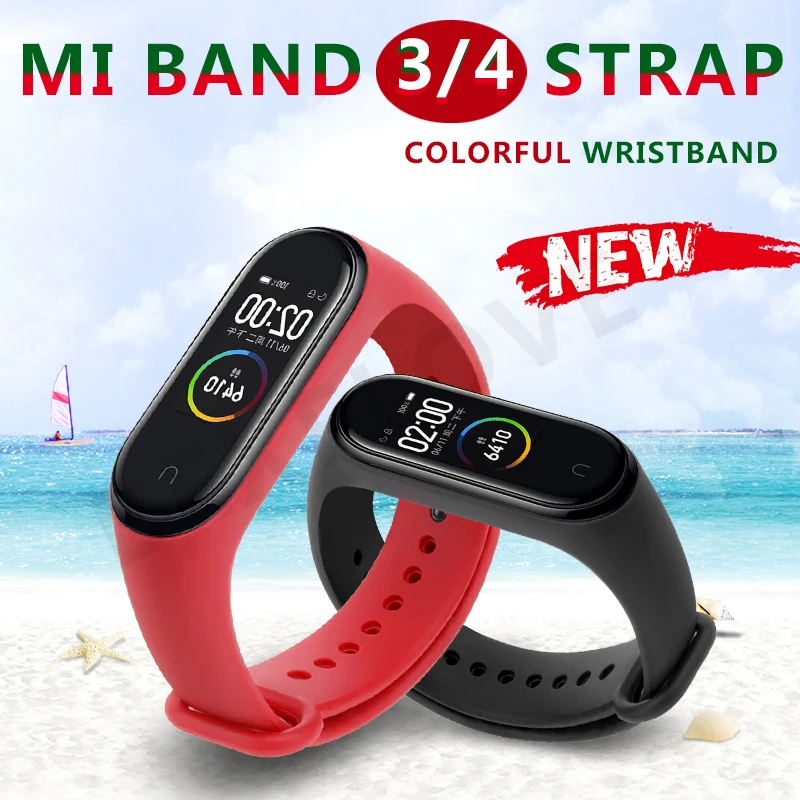 Ремешок на запястье для Xiaomi Mi Band 4 силиконовый браслет 3 NFC аксессуары смарт