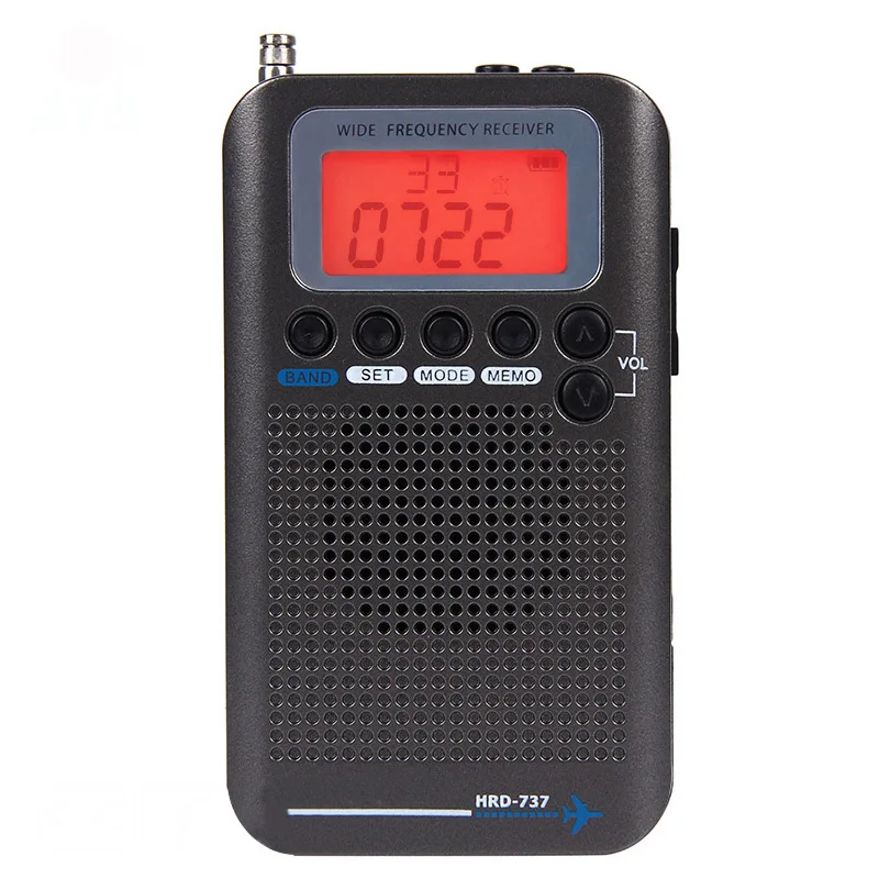 Многофункциональное полнодиапазонное радио FM/AM/SW/Air/VHF приема портативное