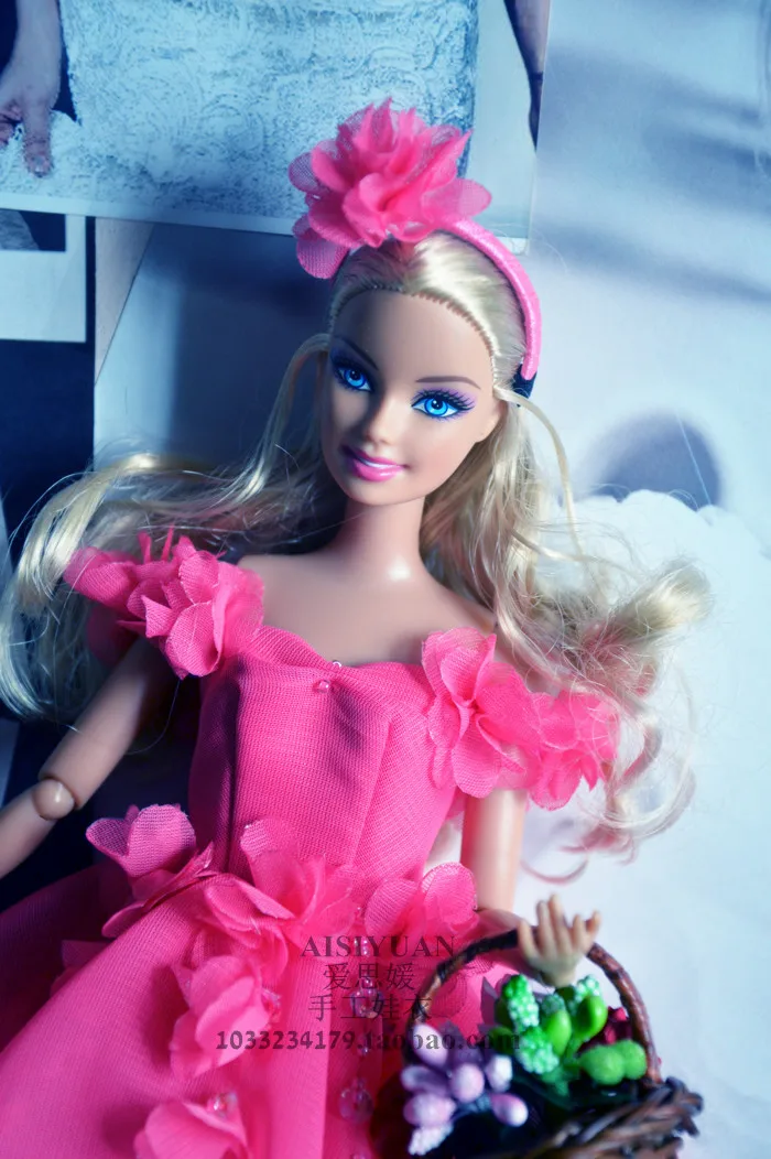 Кукла платье Симпатичный Желтый одежда для BB 1:6 куклы BBI1036|clothes for barbie|for barbiedoll dress |