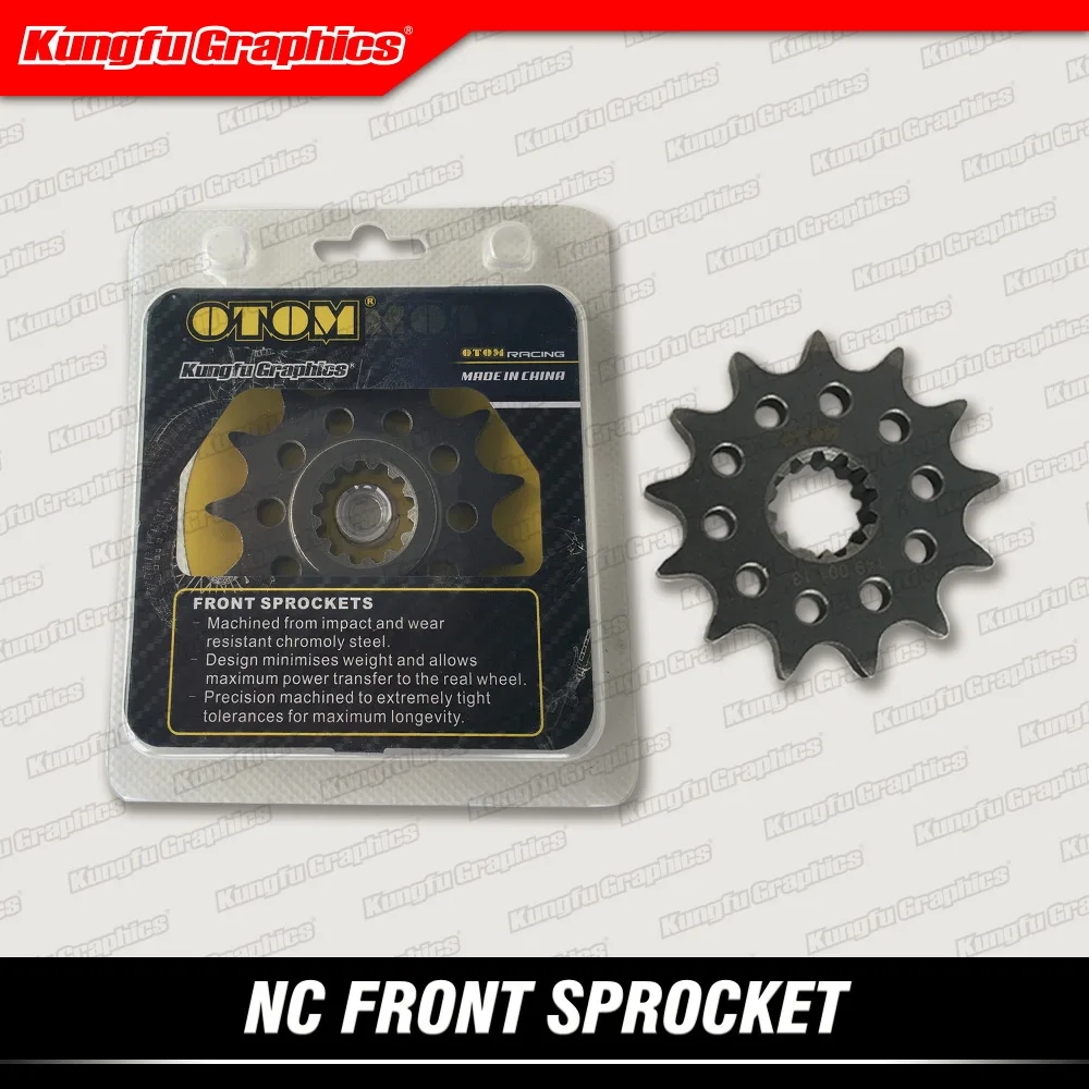 Кунг-фу графическая стальная Звездочка спереди 13 T для NC 250 300 (Fit Chain 520) | Автомобили