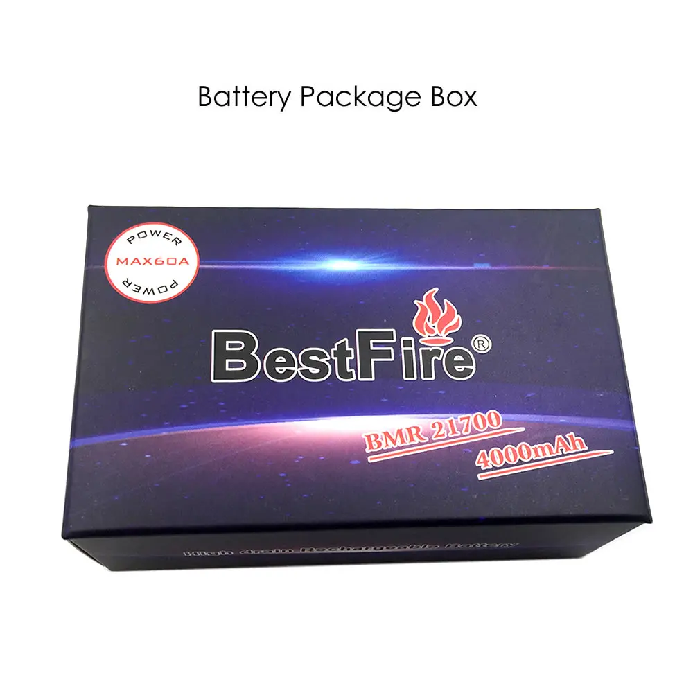 2PCS Bestfire 21700 Battery High Drain 4000mAh 3.7V 60A Rechargeable Li-ion with Storage Box Package for E-Cigarette | Электроника