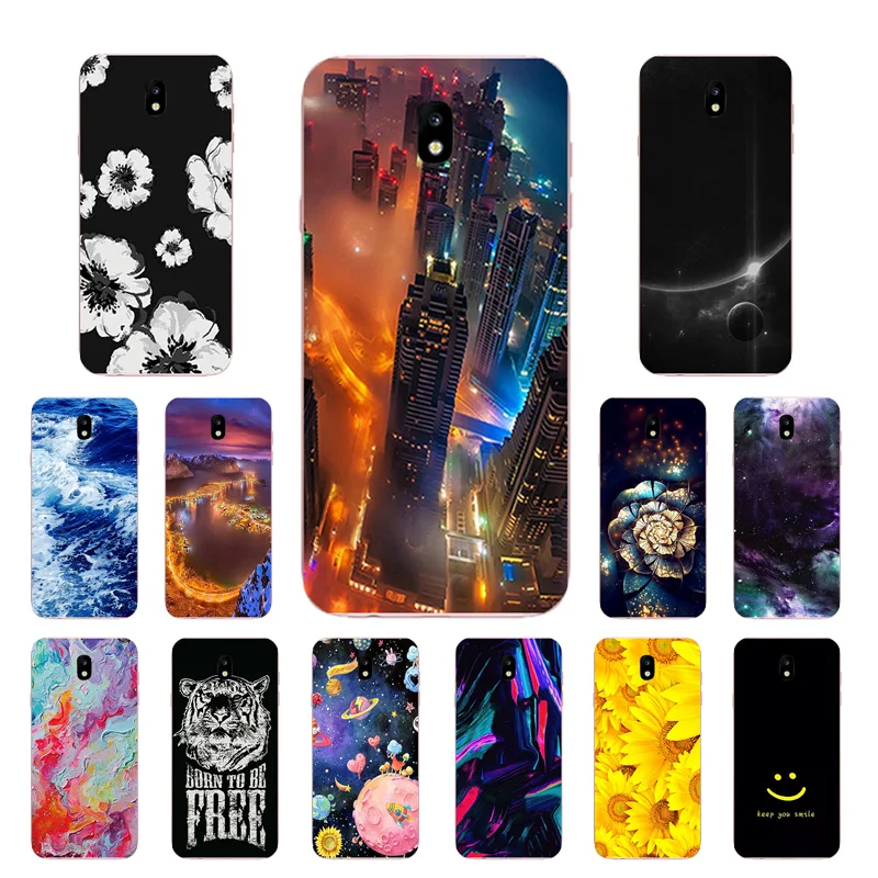for Samsung Galaxy J5 2017 Case J530 Billow Printing Shell Phone Cases J530F Cover TPU Silicone Fundas Coque |