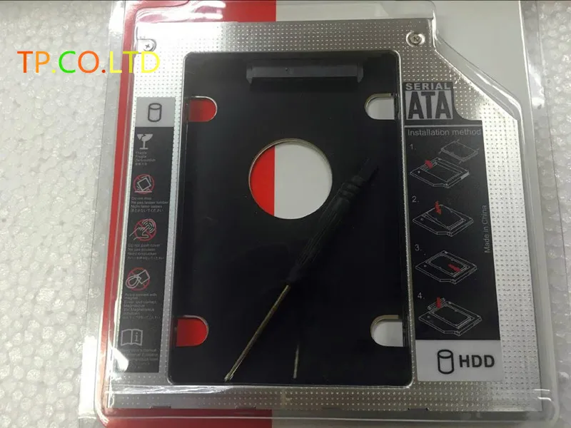 

9.5MM 2nd SATA 2.5" Hard Disk Drive HDD SSD Enclosure Caddy Adapter for Lenovo Thinkpad L560 L570