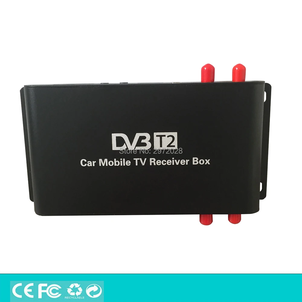 HD Автомобильный цифровой ТВ ресивер USB HDMI MPEG4 MPEG2 4 тюнера H.265|ТВ-приемник для