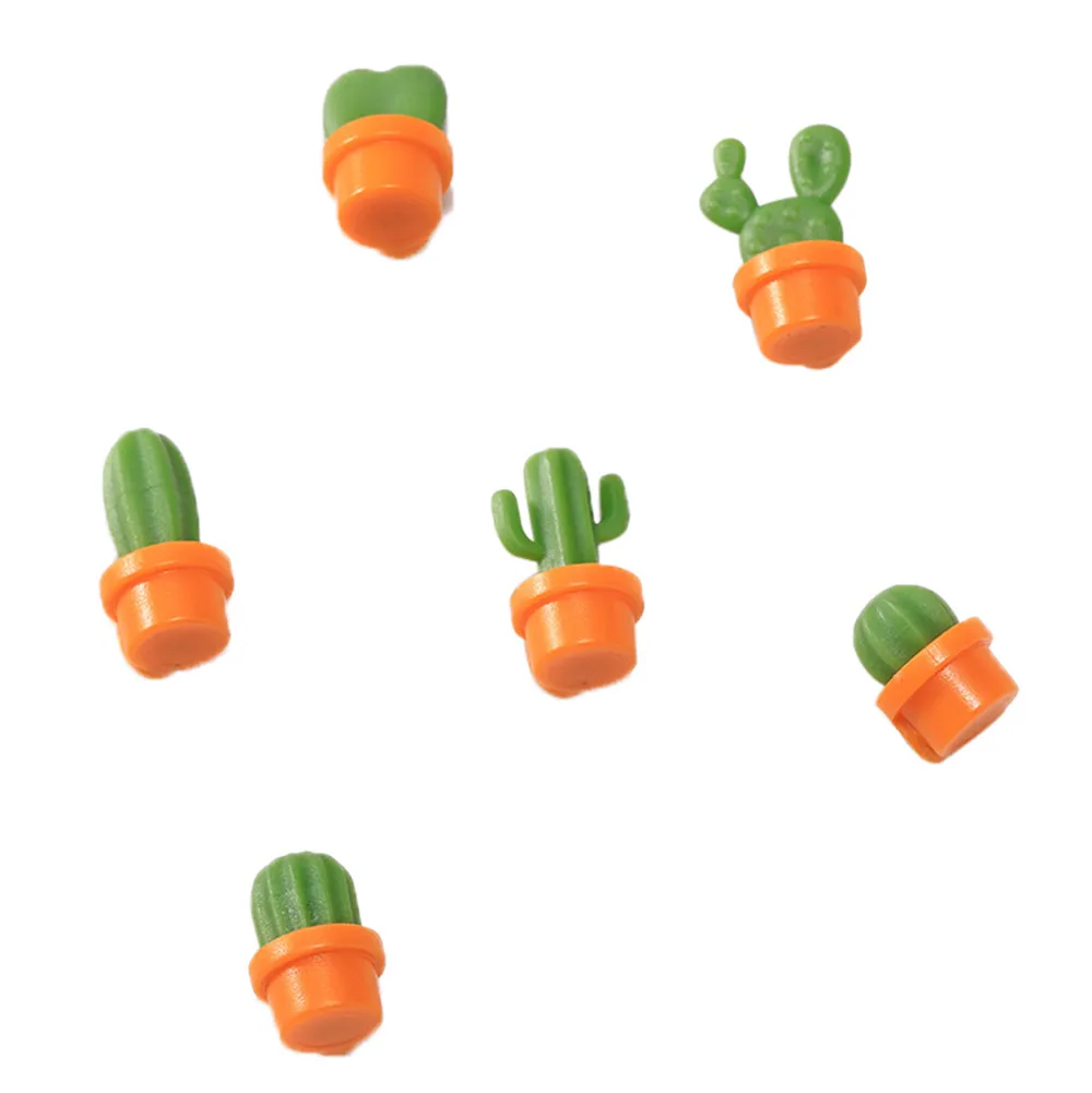 6 шт. магниты на холодильник Милая суккулент Магнит кнопки кактус стикер