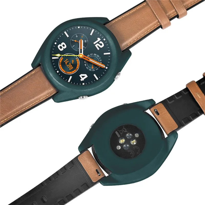 Чехол Силиконовый 3 в 1 для Huawei Watch GT 46 мм + 2 шт. Защитная пленка экрана 9H 2.5D