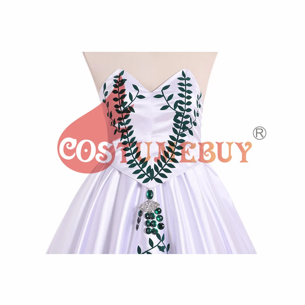 CostumeBuy/игра Final Fantasy IX FF9 гранат Til Alexandros платье принцессы карнавальный костюм белые