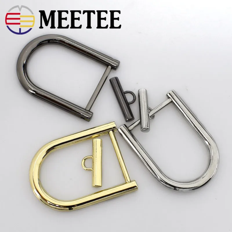 Металлический круглый ремень Meetee 2 комплекта 27 мм съемный болт с пряжкой Сумка