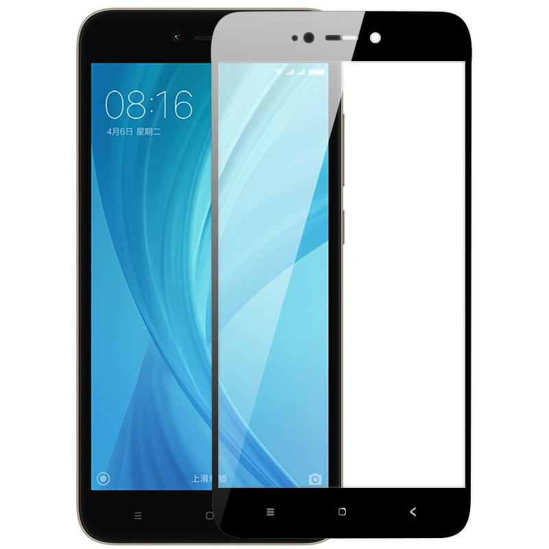 Защитное стекло для экрана Xiaomi Redmi Примечание 5A Prime закаленное с полным покрытием