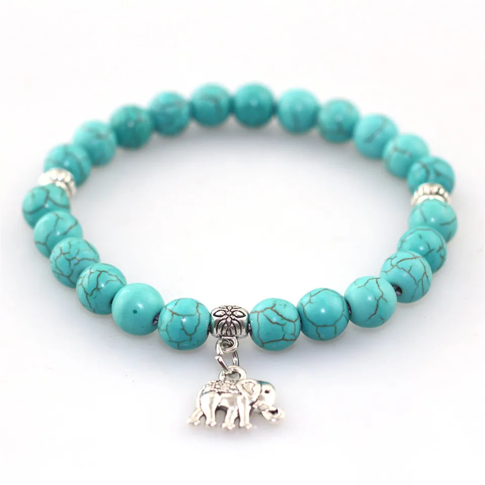 2019 ретро модные Парные браслеты из бисера голова леопарда слон Будда бусины