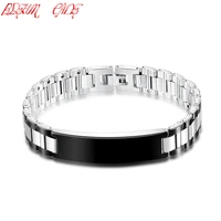 316l stainless steel bracelets bangles men jewelry friendship male accessories