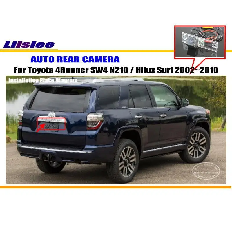 

Liislee Rear View Camera / Car Camera For Toyota 4Runner SW4 N210 / Hilux Surf 2002~2010 /NTST PAL / License Plate Lamp OEM