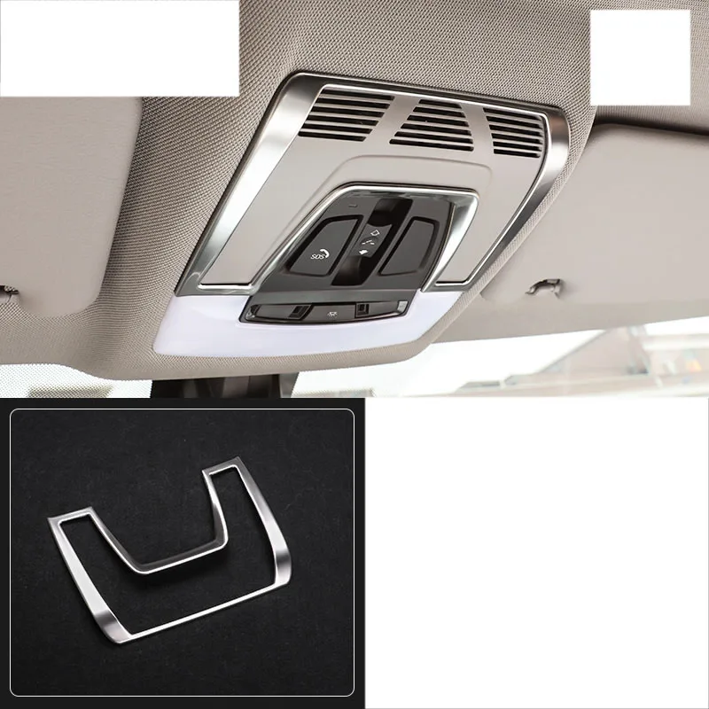 lsrtw2017 stainless steel car front reading light trims for bmw 2 series Active Tourer F45 2015 2016 2017 2018 2019 218i | Автомобили и