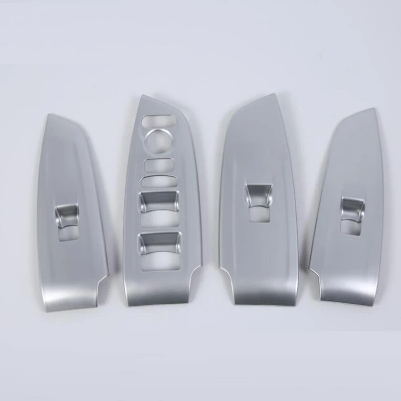 

4PCS Matte Silver ABS Chrome Car Interior Door Window Lift Glass Switch Buttons Cover Molding For Honda Accord 2018 Car Styling
