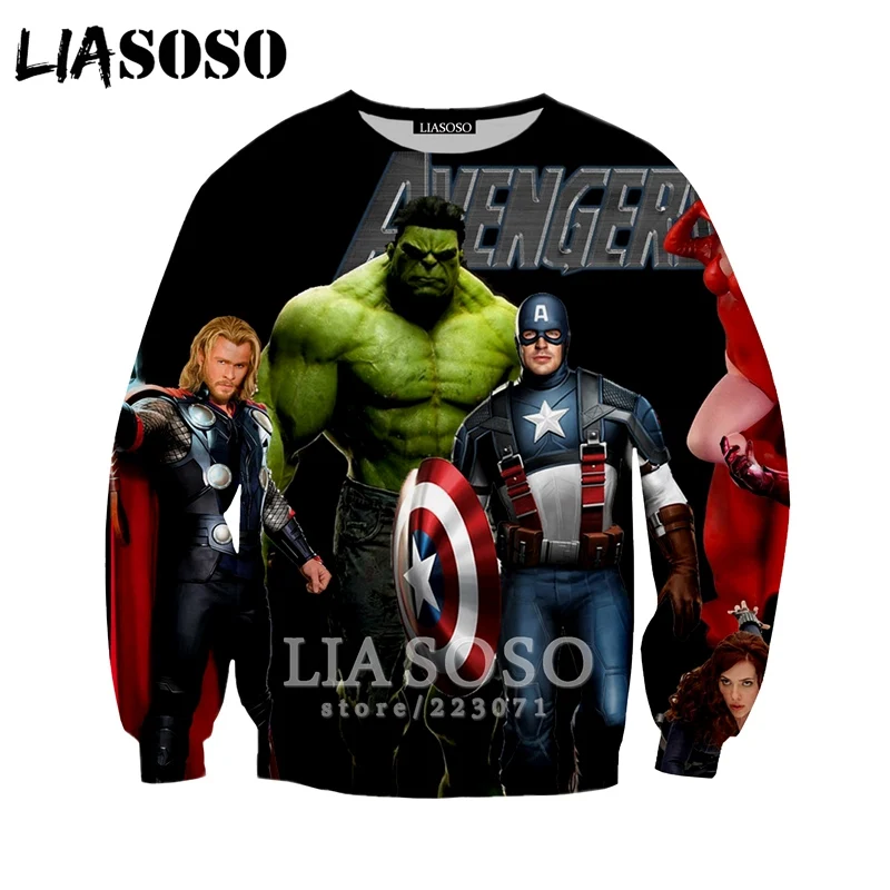 LIASOSO осенняя новинка модная Мужская и Женская толстовка с 3D принтом изображением