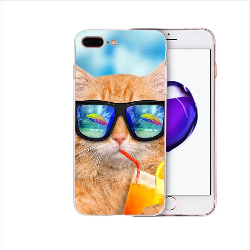 Мягкий силиконовый чехол для телефона с очками iphone x xs xr xsmax 7 8 6s 6 plus 5 | Мобильные