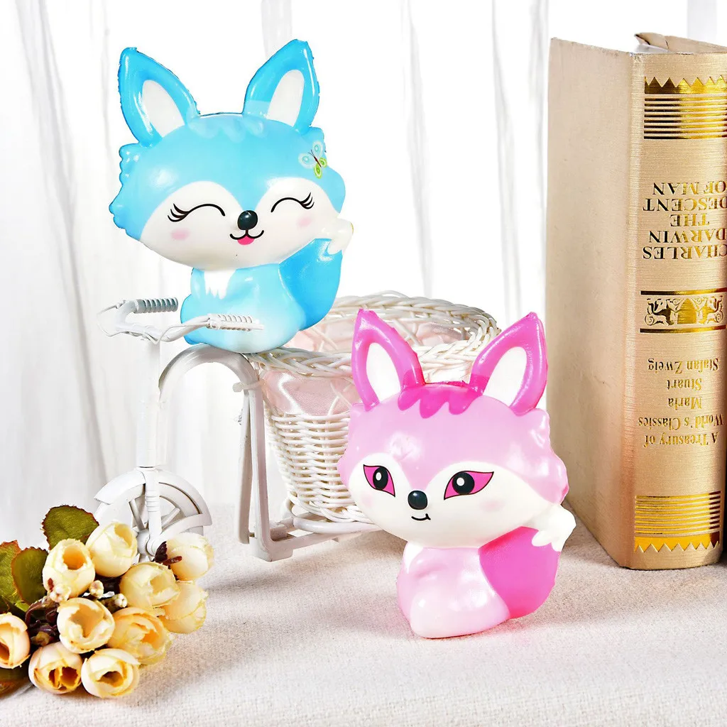 Игрушка для декомпрессии милые и мягкие Kawaii Fox медленно восстанавливающий крем ароматизированные игрушки для снятия стресса подарки Уникальные игрушки