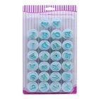 Новые заглавные буквы, форма для торта из мастики, 10 26 шт.компл., форма для печенья, плунжерный резак, верхний и прописные и строчные буквы алфавита резак для печенья