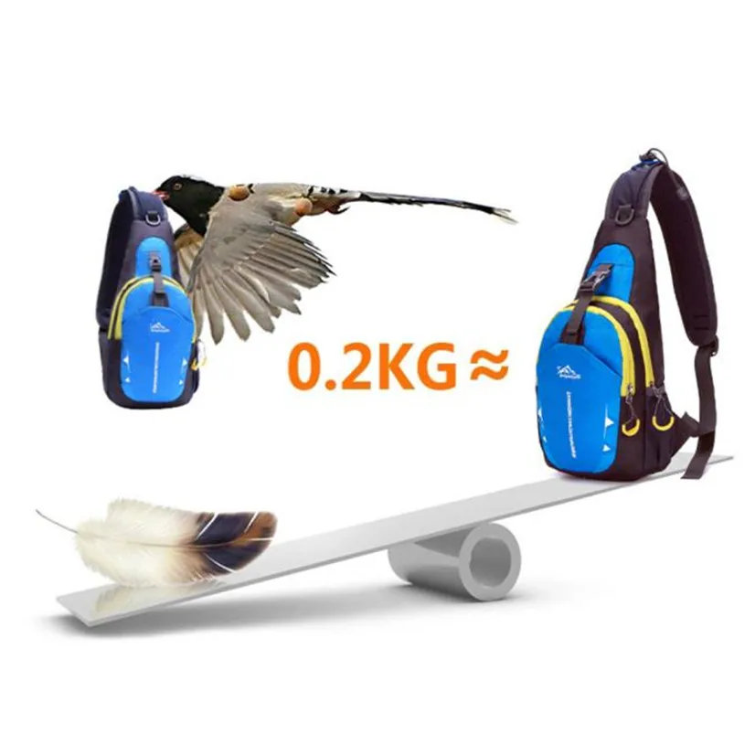 

FishSunDay Outdoor activitiesUnisex Sports Running Waterproof Nylon Cross Body Shoulder Belt Chest Bag Drop shipping August10