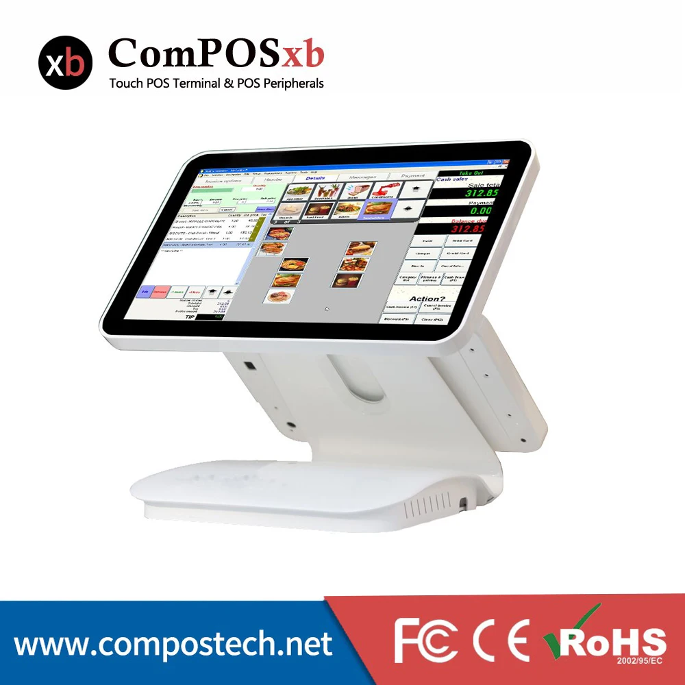 15 6 дюймов двойной емкостный сенсорный экран/сенсорный экран pos все в одном pos/pos