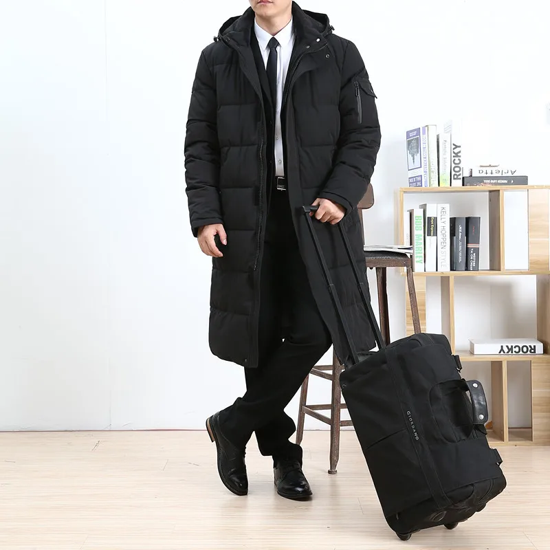 TEAEGG 5XL 6XL длинное мужское зимнее пальто Мужская парка Hombre Casaco Inverno Masculinmens теплые