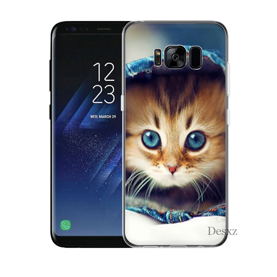 Desxz Cat Phone Case For Samsung GALAXY J3 J1 J2 J5 J6 J7 Prime Hard Cover Protection | Мобильные телефоны и аксессуары