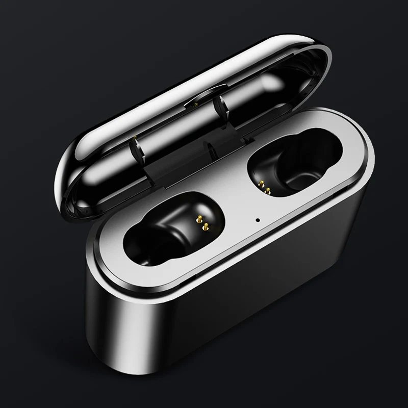 Мини беспроводные Bluetooth TWS наушники вкладыши с зарядным устройством водостойкая